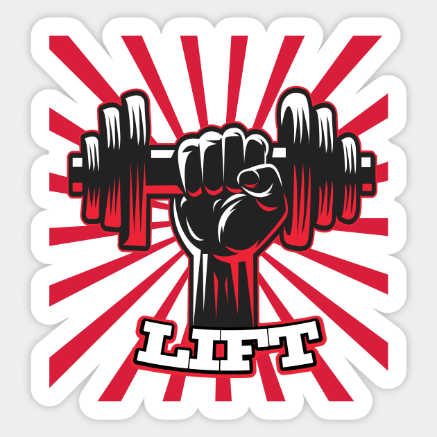 Lift Weights Sticker by FungibleDesign